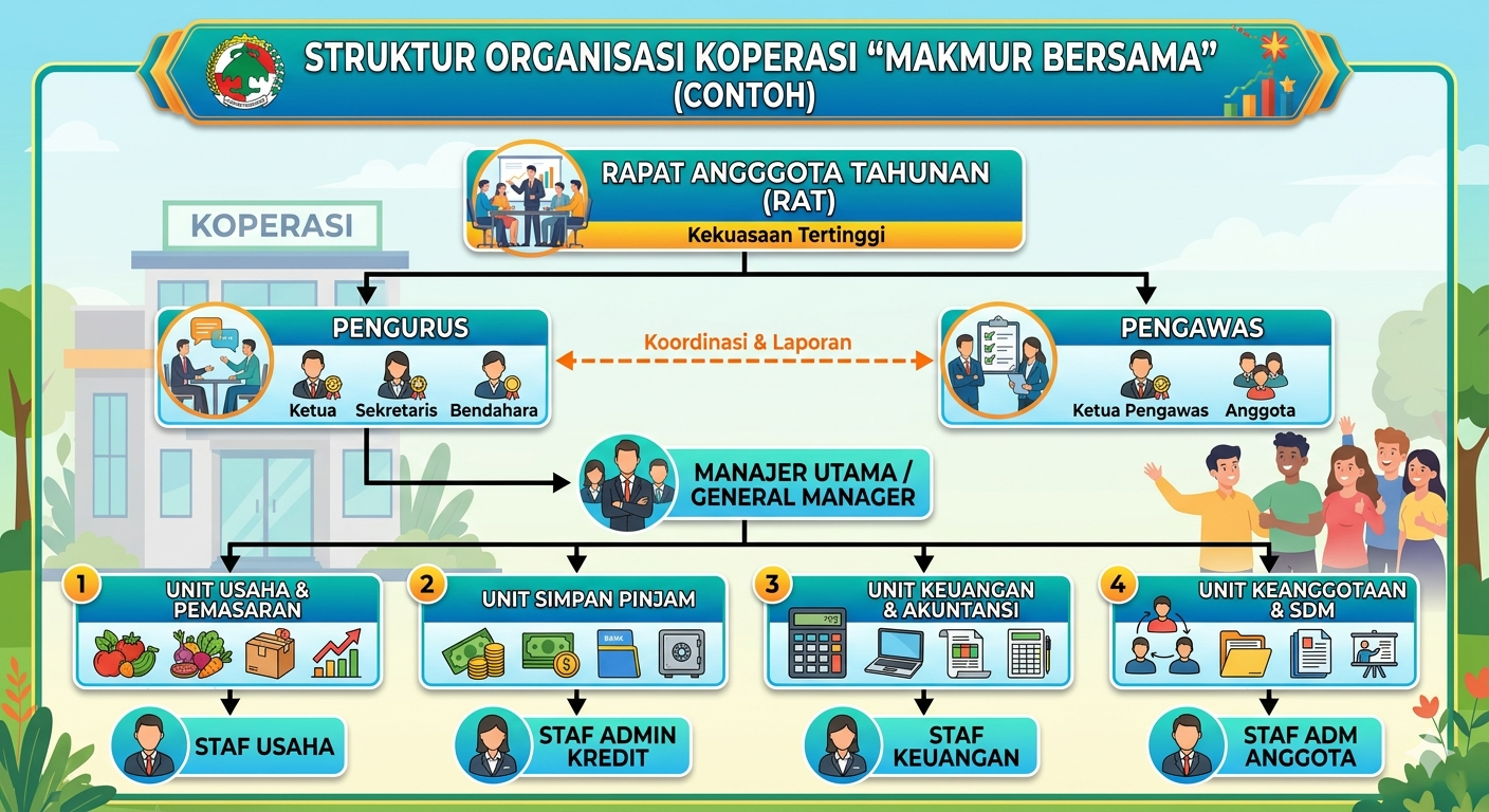 Struktur Organisasi dan Tata Kelola Koperasi